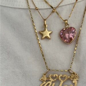 14k Gold Yeah It’s Jewelry Bezel Set Heart Pendant